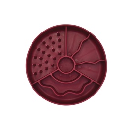 Fiboo Slow fiboowl - miska spowalniająca jedzenie 19 cm BORDOWY