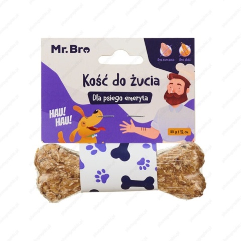 Mr. Bro Kość do żucia Senior dla psiego emeryta Żwacz 12cm