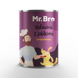 Mr. Bro Monoproteinowa karma mokra Wołowina z Jabłkiem 400g