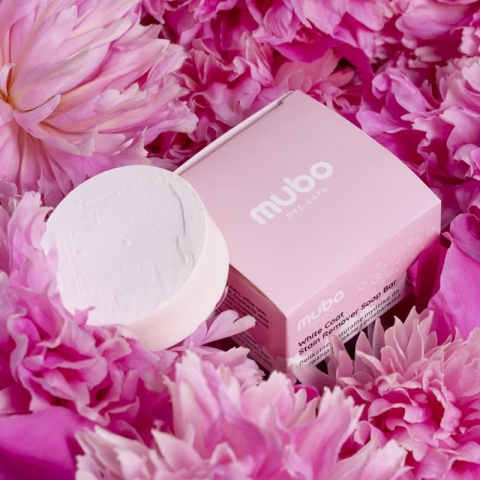 Mubo White Coat 40g - naturalne mydełko na zacieki u psa i kota