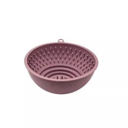 Fiboo - FLIP FIBOOWL RÓŻOWY - dwustronna miska z funkcją maty do lizania 17 cm