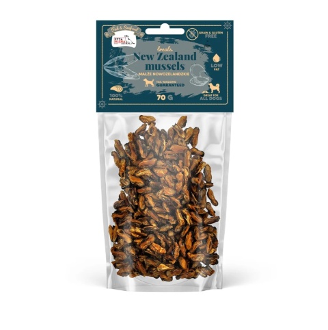 SYTA MICHA Fish & Seafood – Przysmaki 100% małże nowozelandzkie dla psa 70g