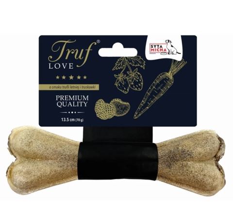 SYTA MICHA Kość do żucia dla psa TrufLOVE o smaku trufli letniej i truskawki 13.5cm