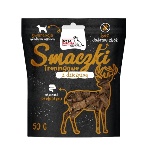 SYTA MICHA Smaczki treningowe z dziczyzną 50g