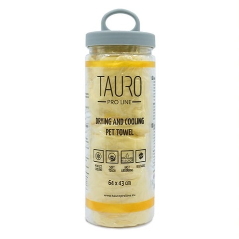 Tauro Pro Line Ręcznik chłodzący dla zwierząt 64x43cm ŻÓŁTY