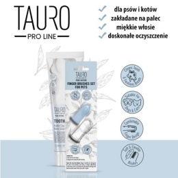 Tauro Pro Line Szczoteczka do zębów nakładana na palec, zestaw 2szt.