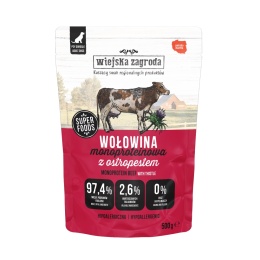Wiejska Zagroda Karma mokra dla psa Monobiałkowa Wołowina (dorosły) 500g