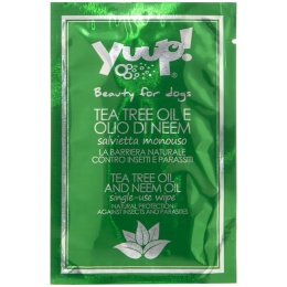 Yuup! Tea Tree and Neem Oil Wipes-chusteczki dla psa i kota na insekty