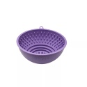 Fiboo - FLIP FIBOOWL FIOLETOWY - dwustronna miska z funkcją maty do lizania 17 cm