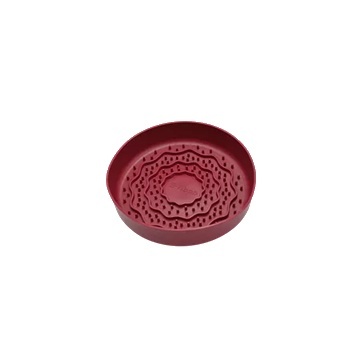 Fiboo Lick fiboowl mini 2w1 – miska i mata do lizania w jednym 15 cm BORDOWY