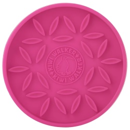 Kiwi Walker Slow Licking Bowl Flower Mini RÓŻOWY 14 cm Mata do lizania dla psa, okrągła z wypustkami w kształcie kwiatków