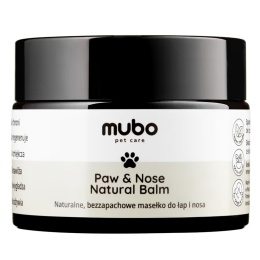 Mubo Paw&Nose Natural Balm 50g Bezzapachowe, naturalne masełko do łap, nosa