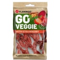 Wegańska przekąska dla psa o smaku truskawek 120g Flamingo Go Veggie Snacks with Strawberry