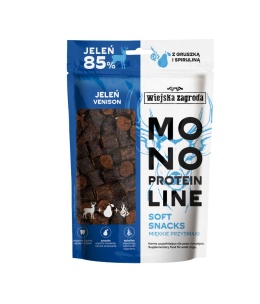 Wiejska Zagroda Przysmak Monoproteinowe miękkie przysmaki Jeleń 115g